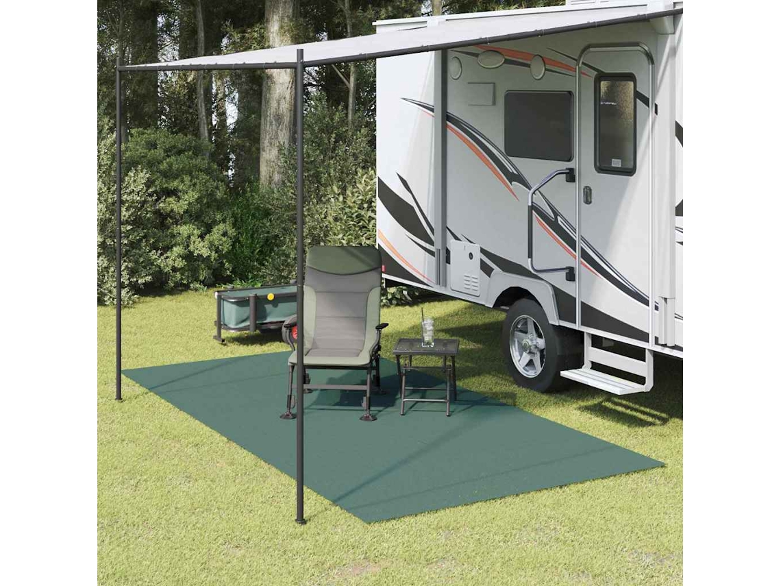 Vidaxl Tapete Para Barraca Verde 500 × 350 Cm Poliéster