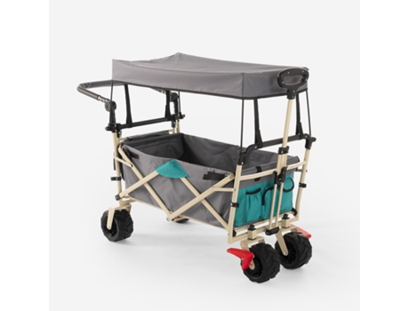 Carrinho De Praia 4 Rodas Capacidade 100kg Cobertura Carly Stark