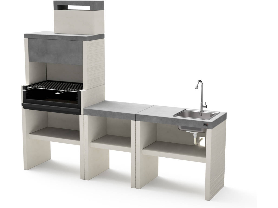 Churrasqueira/ Cozinha de Exterior Venit Flex- TUOZI( 215x47x185cm)