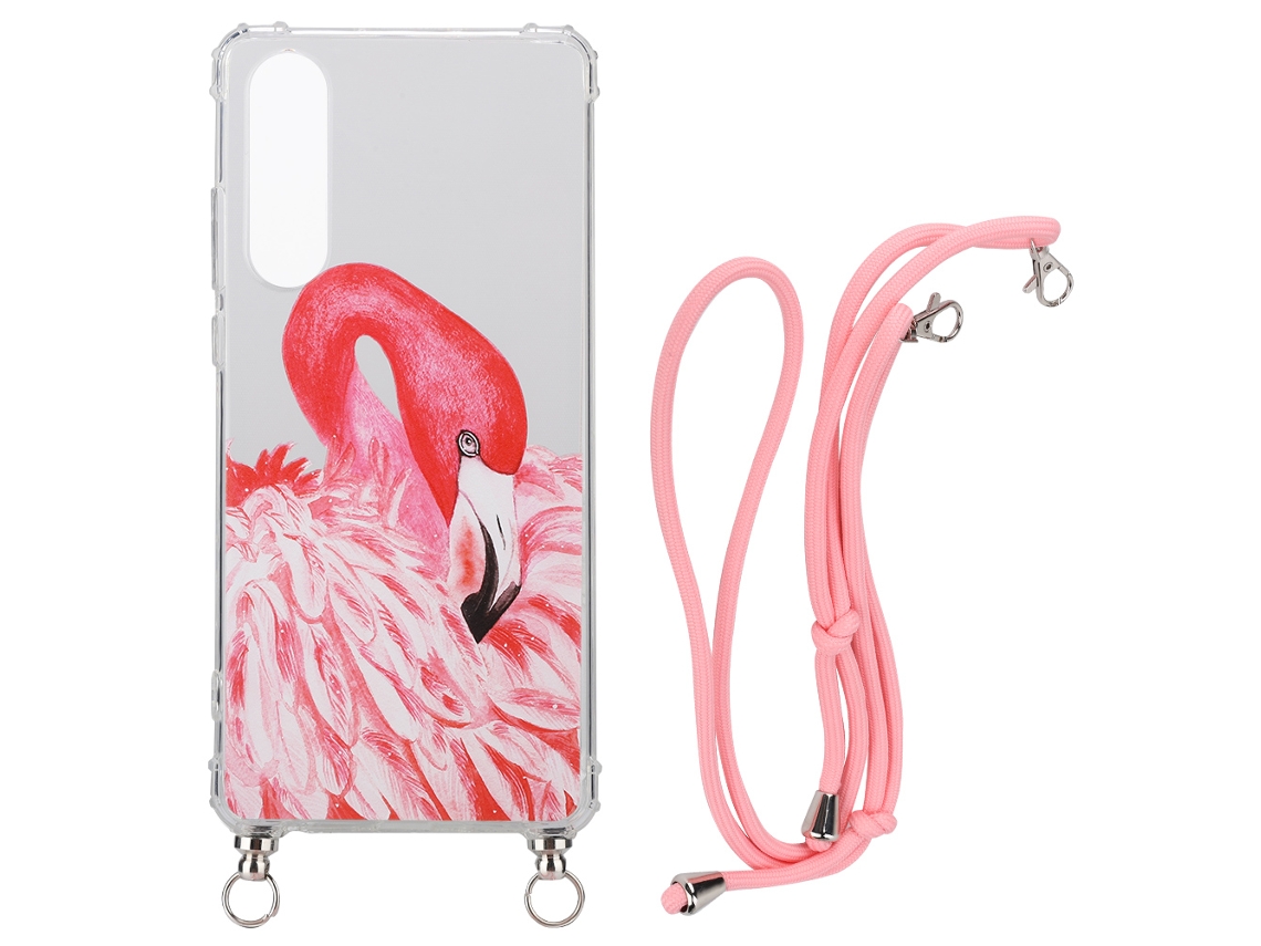 Capa para Huawei P30/P30 Pro, com cordão, relieve 3D, anti impacto
