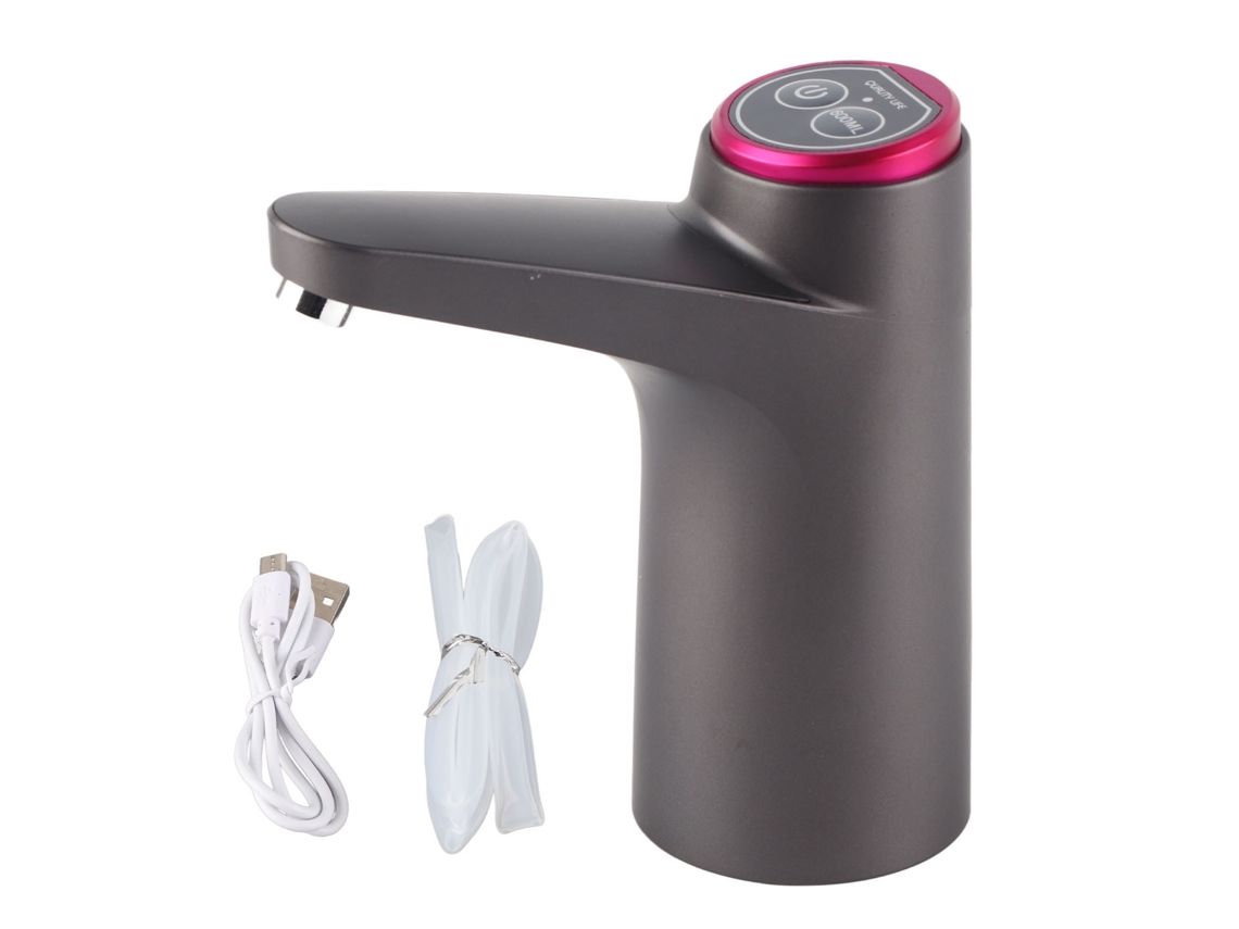 Ronjoe-bomba Elétrica Para Garrafa D'água Automática Usb Com Bateria Integrada Preta Camping Casa