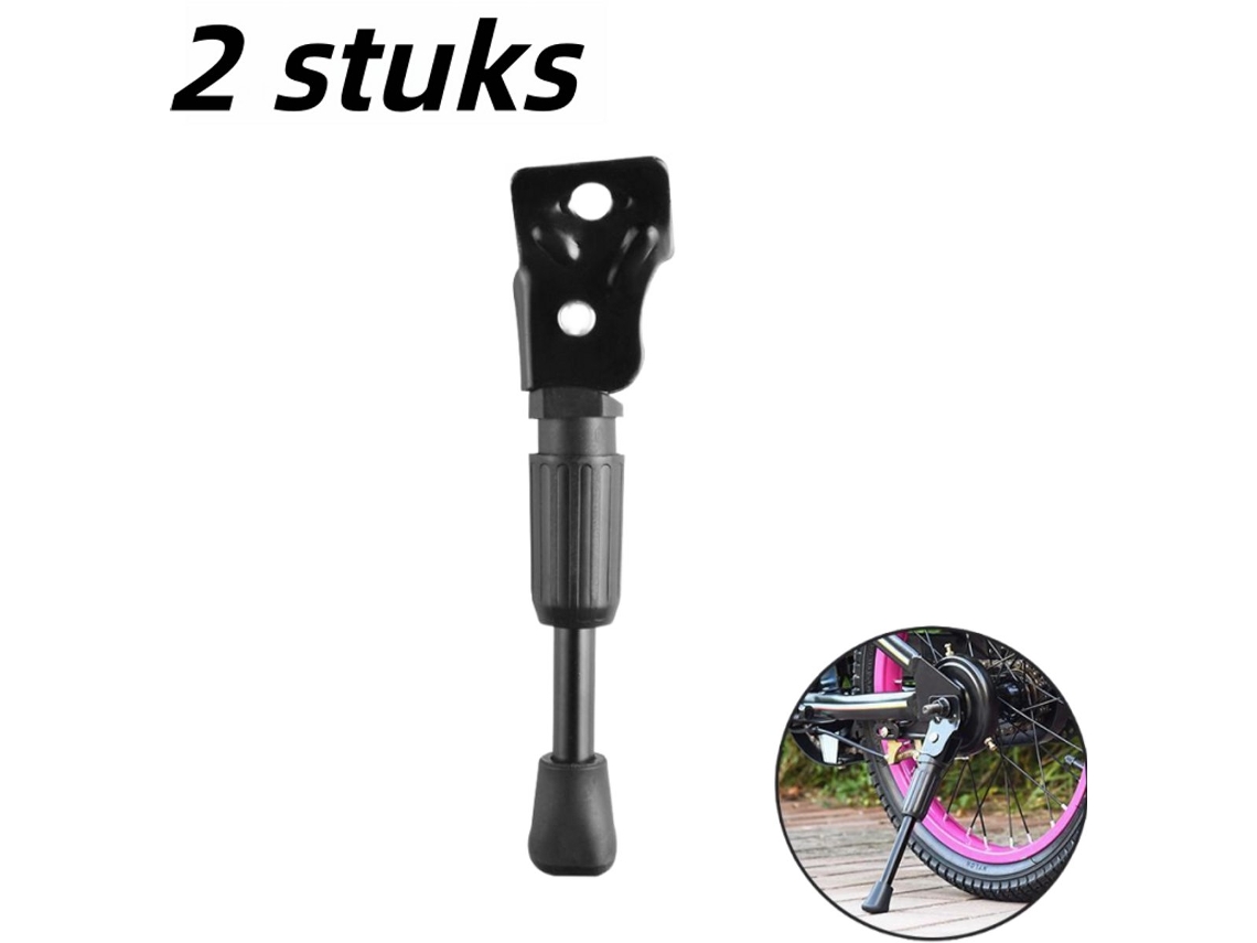 2 suportes de bicicleta reforçados com mola, universal 16 polegadas, Preto