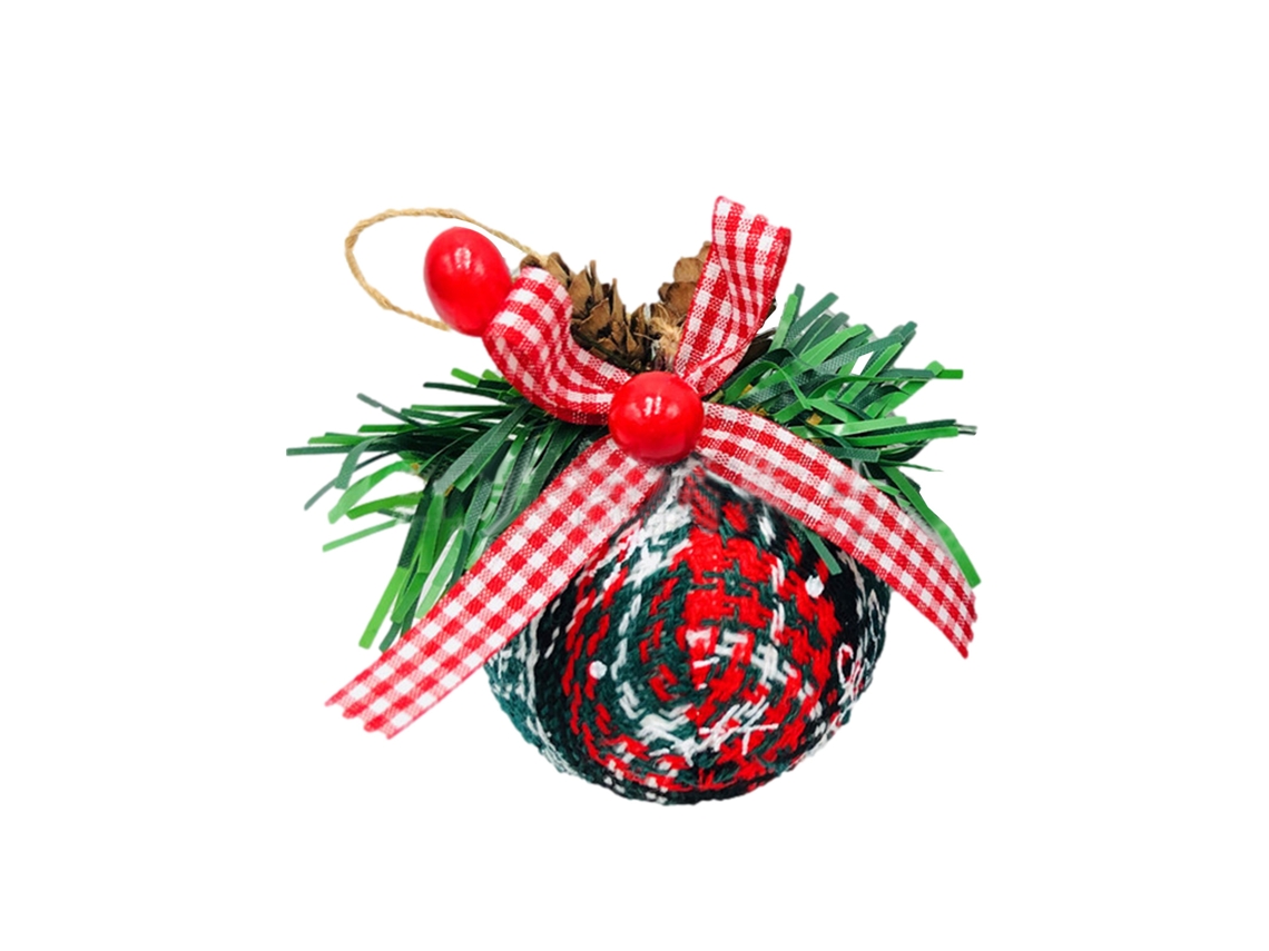 Laxiscreed Bola De Natal De Espuma Com Vestuário Para Decoração De Árvore, 5cm