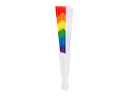 Laxiscreed Pack De 5 Leques De Mão Dobráveis Com Design Arco-íris Para Festas E Animações