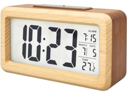 Despertador Digital Lcd Eletrônico, Luz Noturna Com Sensor Inteligente, Com Soneca, Função De Data Nicecee