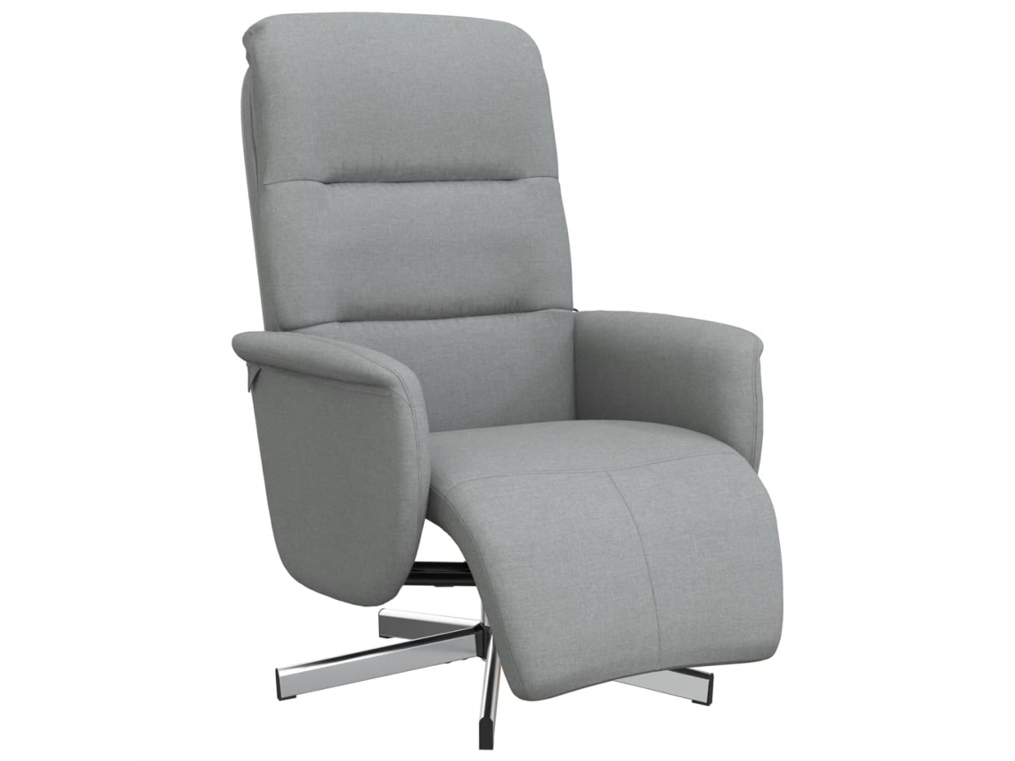 Recliner Chair, Recliner Chairs Vidaxl Cinzeto Tecido