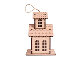 Cabana De Madeira Luminosa Decoração Natal