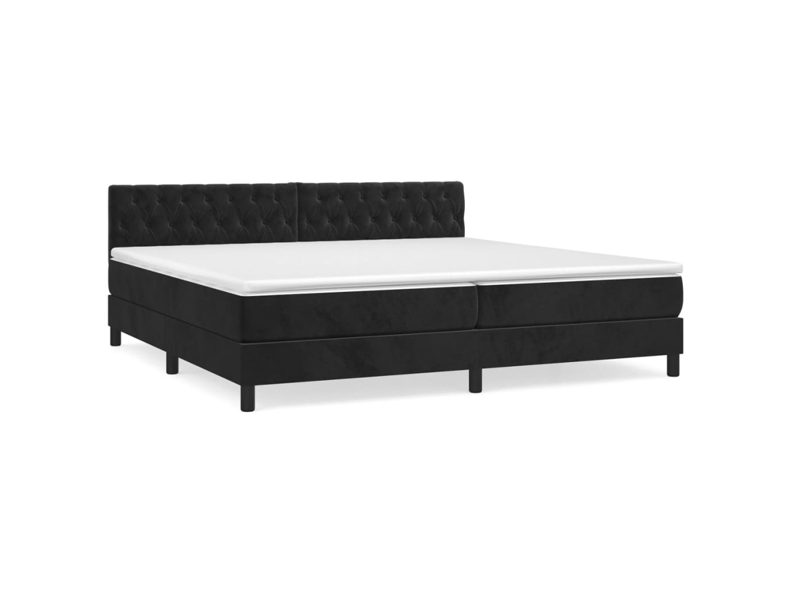 Box Spring Bed, Box Spring Beds Vidaxl Preto Veludo (200 X 200 Cm)