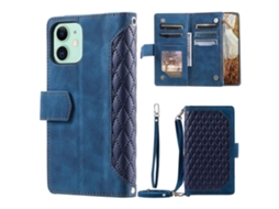 Capa Quedas Pega Inch Para Iphone 11 Pele Sintética Azul