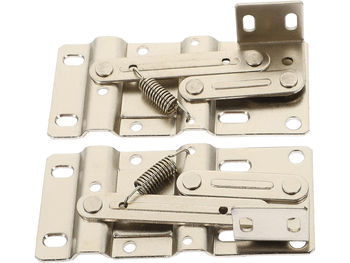 Artibetter 2 Dobradiças Basculantes Com Pivô Em Ferro Para Portas De Armários, Movimento Suave Para Cozinhas Sem Moldura