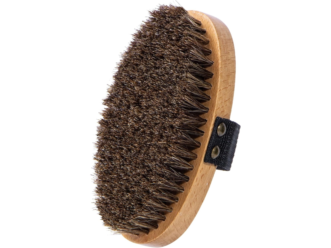 Escova Corporal Seca Para Drenagem Linfática, Escova Seca De Cerdas Naturais Para Uso No Chuveiro, Esfoliação Suave Das