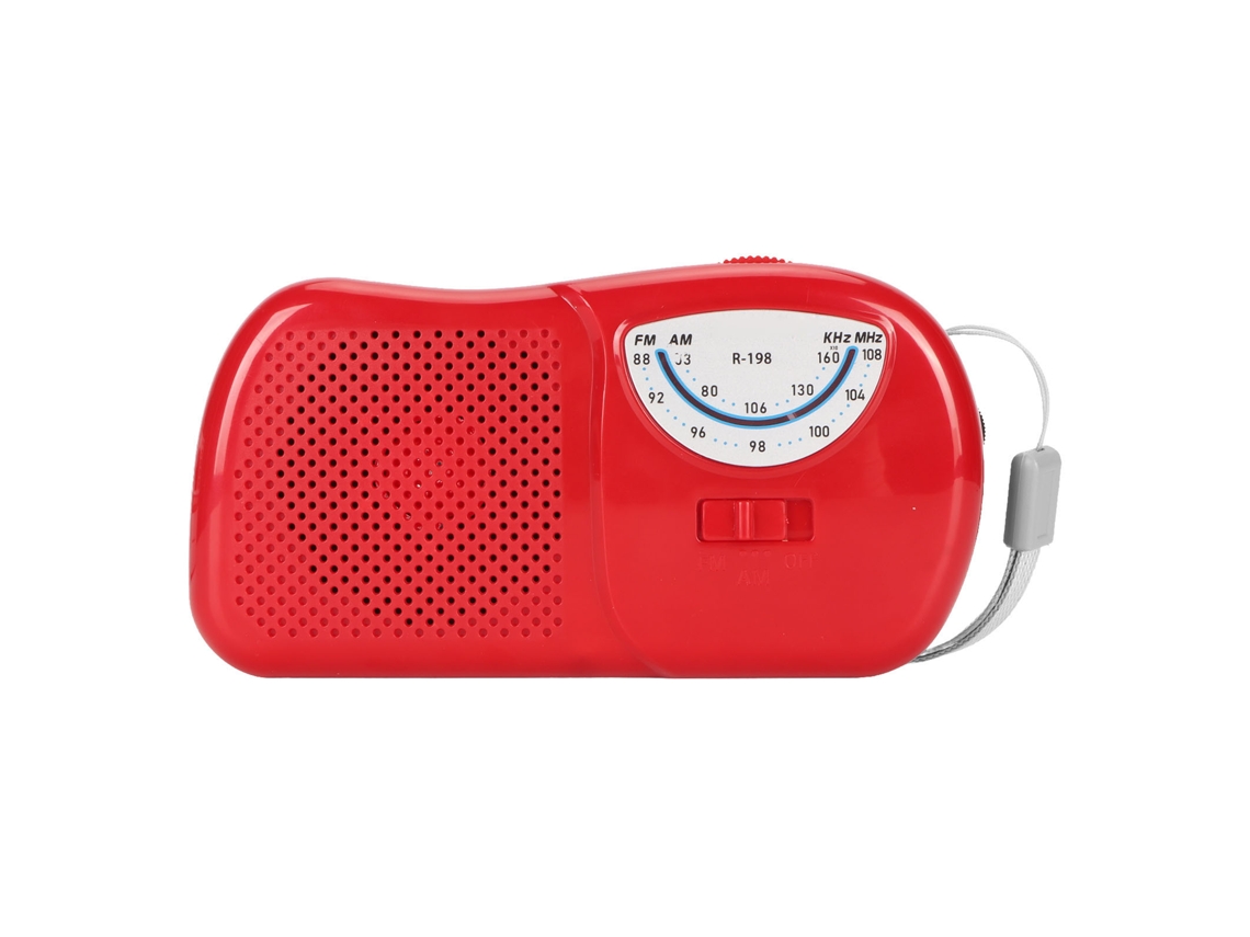 Mali rádio Am Fm Profissional Sensível com Alto falante Integrado Som Claro Mini Portátil Vintage Vermelho para Viagem Outdoor Casa