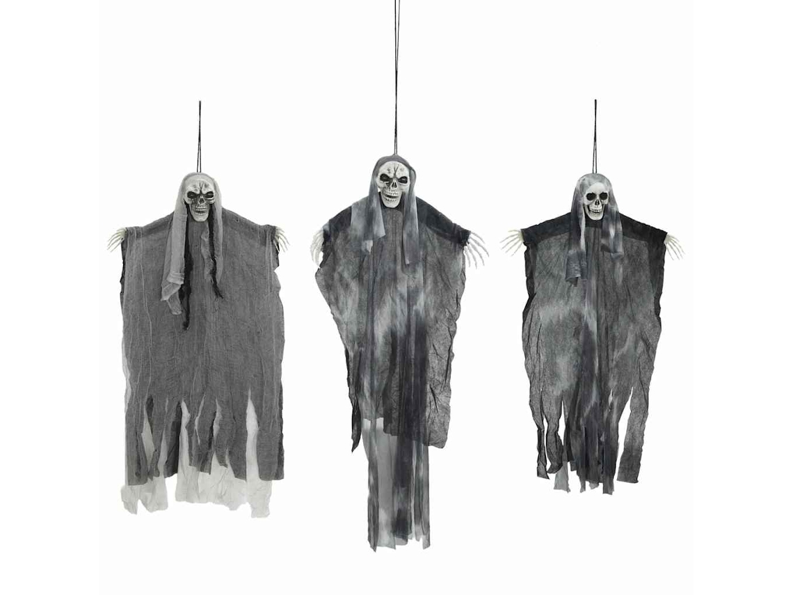 Conjunto 3 Decoração De Halloween Vidaxl Preto Poliéster (66 X 110 Cm)
