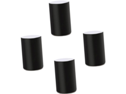 Almofadas Elevadoras De Móveis Em Aço Carbono Preto, Conjunto De 4 Peças