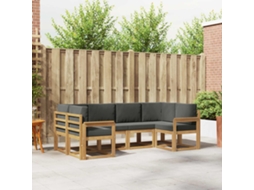 Vidaxl Conjunto De Sofás Para Exterior 6 Unid. Branco E Antracite