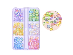Adesivos 3d Para Unhas De Acrílico 6 Grade Flores Strass Corações Arcos Decoração Manicure Diy