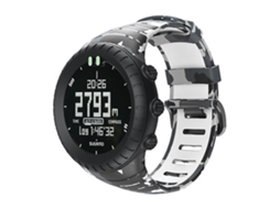 Lurelia Pulseira De Relógio Tpu Com Padrão Camuflado Branco, Compatível Suunto Core
