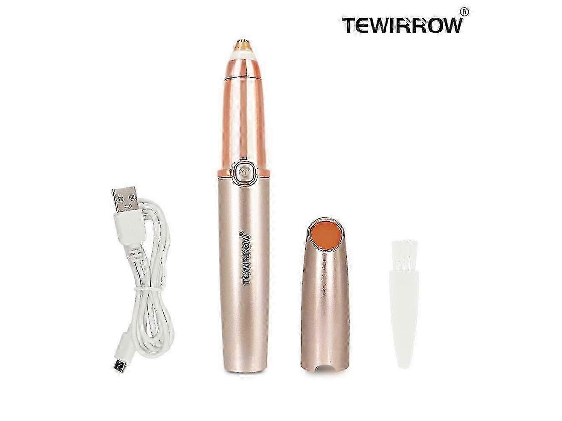 Mini Depilador Elétrico Tipo Batom, Com Luz Integrada, Usb Carregável
