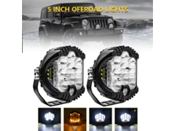 2pcs 5inch Led Work Light Pods Spot Flood Combo Offroad Driving Lamp