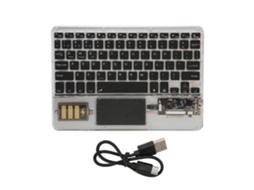 Aetheria teclado Sem Fio Bluetooth Multifuncional Acrílico para Windows Android Ios Preto