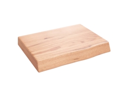 Bathroom Countertop, Bathroom Countertops Vidaxl Marrom Madeira De Carvalho (40 X 30 X 6 Cm)