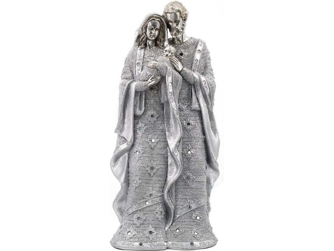 Figura Decorativa BY SIGRIS Nascimento de Jesus IV Resina (Cinzento - 49 x 15 x 23 cm)
