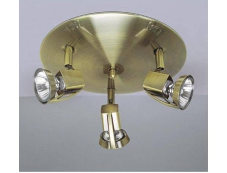 Plafón  Arco (Castanho - GU10 - Máx 60W - Aço)