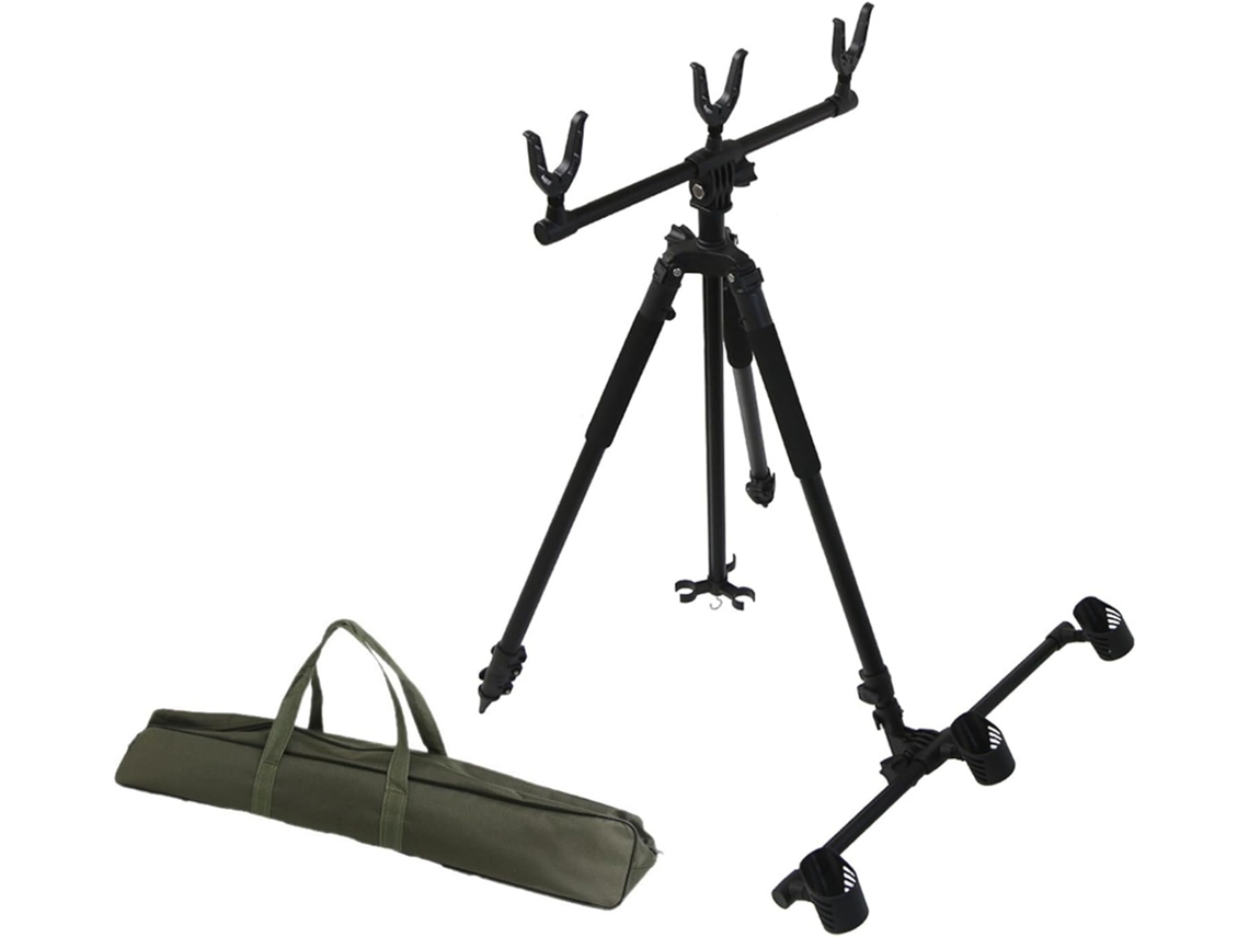 Suporte SFUSHOS para vara de pesca, retrátil, com bolsa