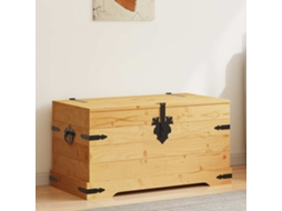 Vidaxl Arca De Arrumação Corona Range Em Pinho Mexicano 91x49,5x47 Cm