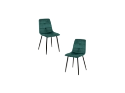 Pack 2 Cadeiras Daris Veludo - Verde