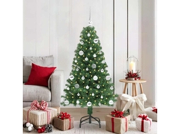 Vidaxl Árvore De Natal Artificial Verde 150 Cm Pvc, Aço E Plástico