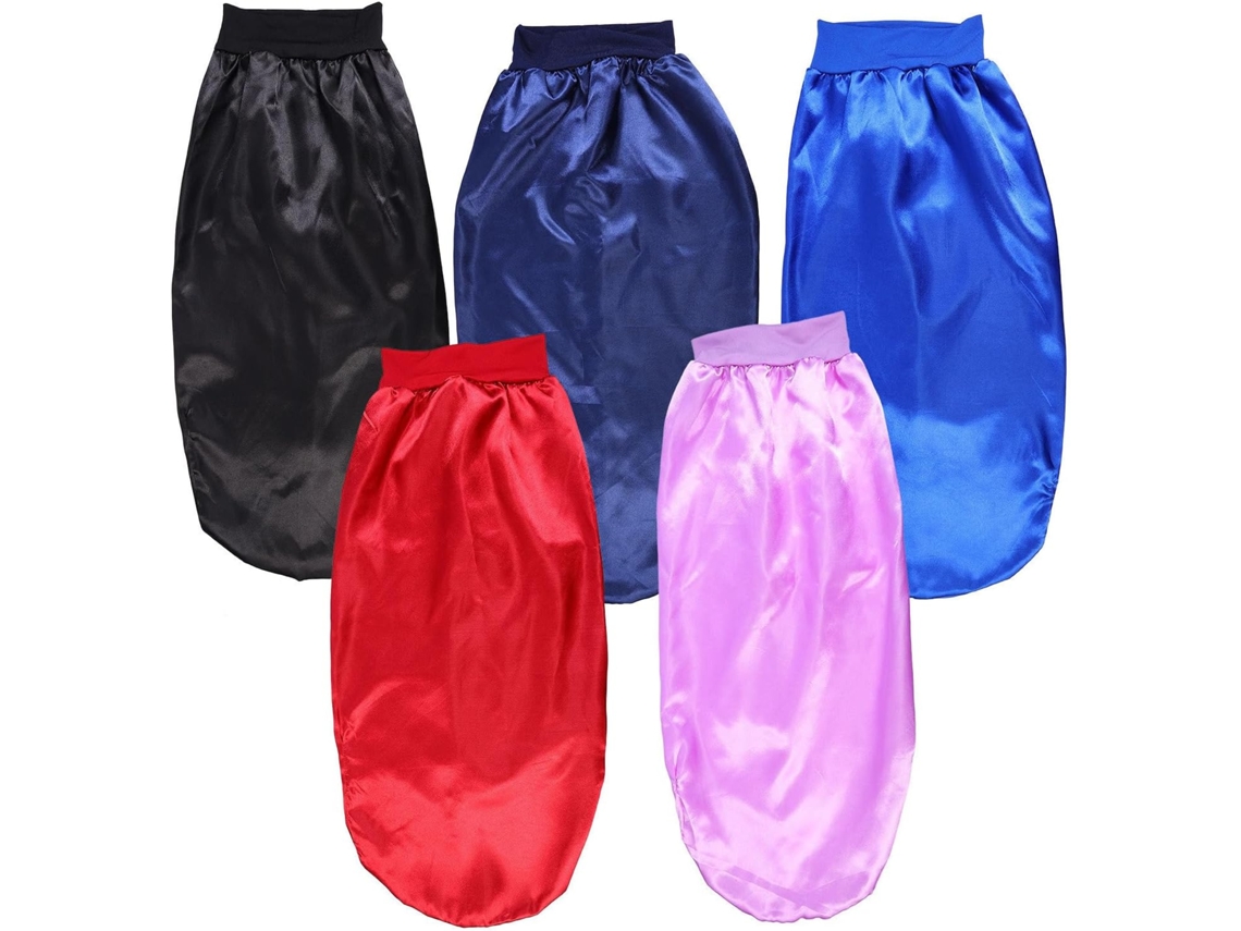Conjunto De 5 Toucas De Dormir Longas, Elásticas E De Cetim.