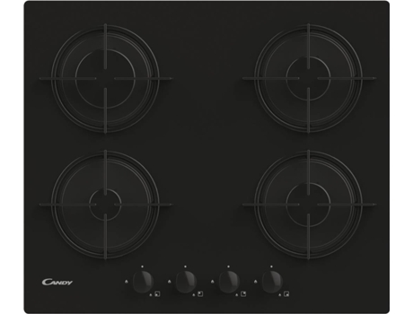 Placa de Gás CANDY CVW 6BB (Gás Natural - 59.5 cm - Preto)