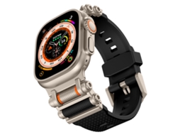 Bracelete universal para Apple Watch 42/44/45/49mm XIAOMOYU, preto titânio