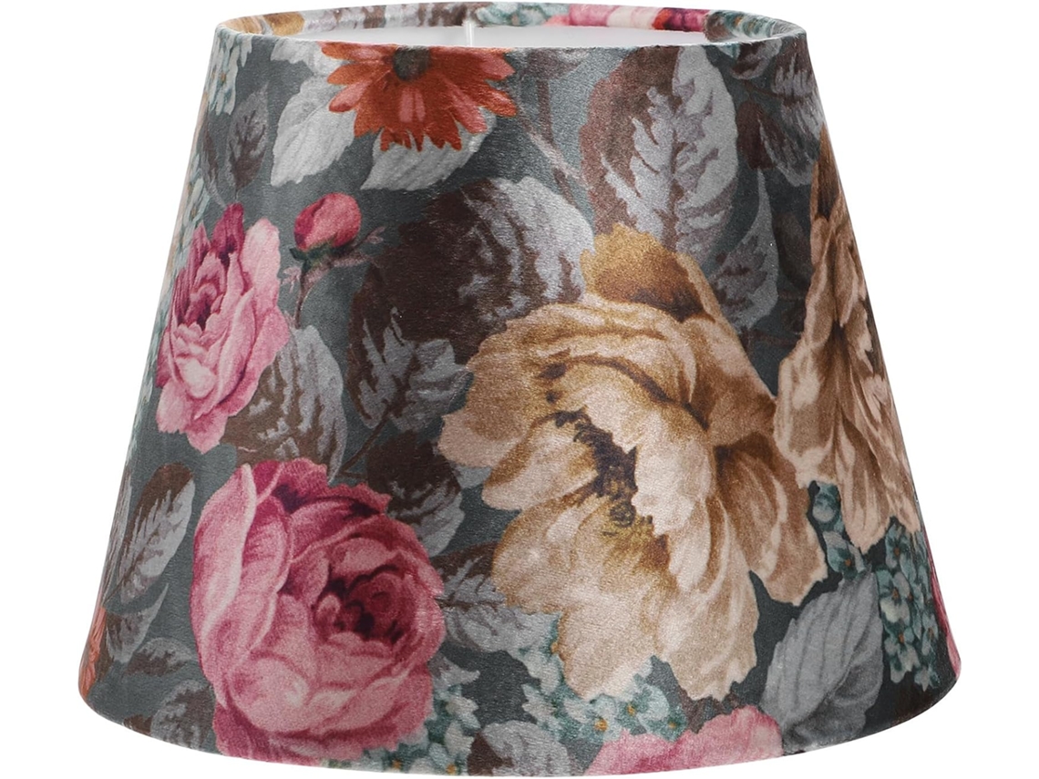 Abajur Floral De Tecido E27, Capa Leve, Fácil De Instalar.