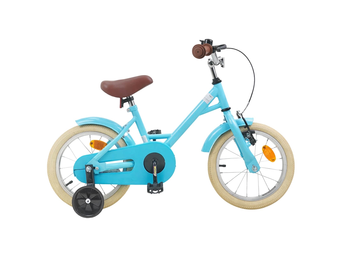 Vidaxl Bicicleta Infantil 14 Polegadas Para 3 A 5 Anos Azul-claro