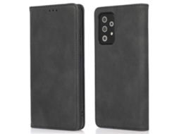 Compre Para Samsung Galaxy A32 5g / Galaxy M32 5g Capa Tipo Carteira De Couro Sintético Com Fecho Magnético E Capa À Prova De Choque Com Suporte, Pret