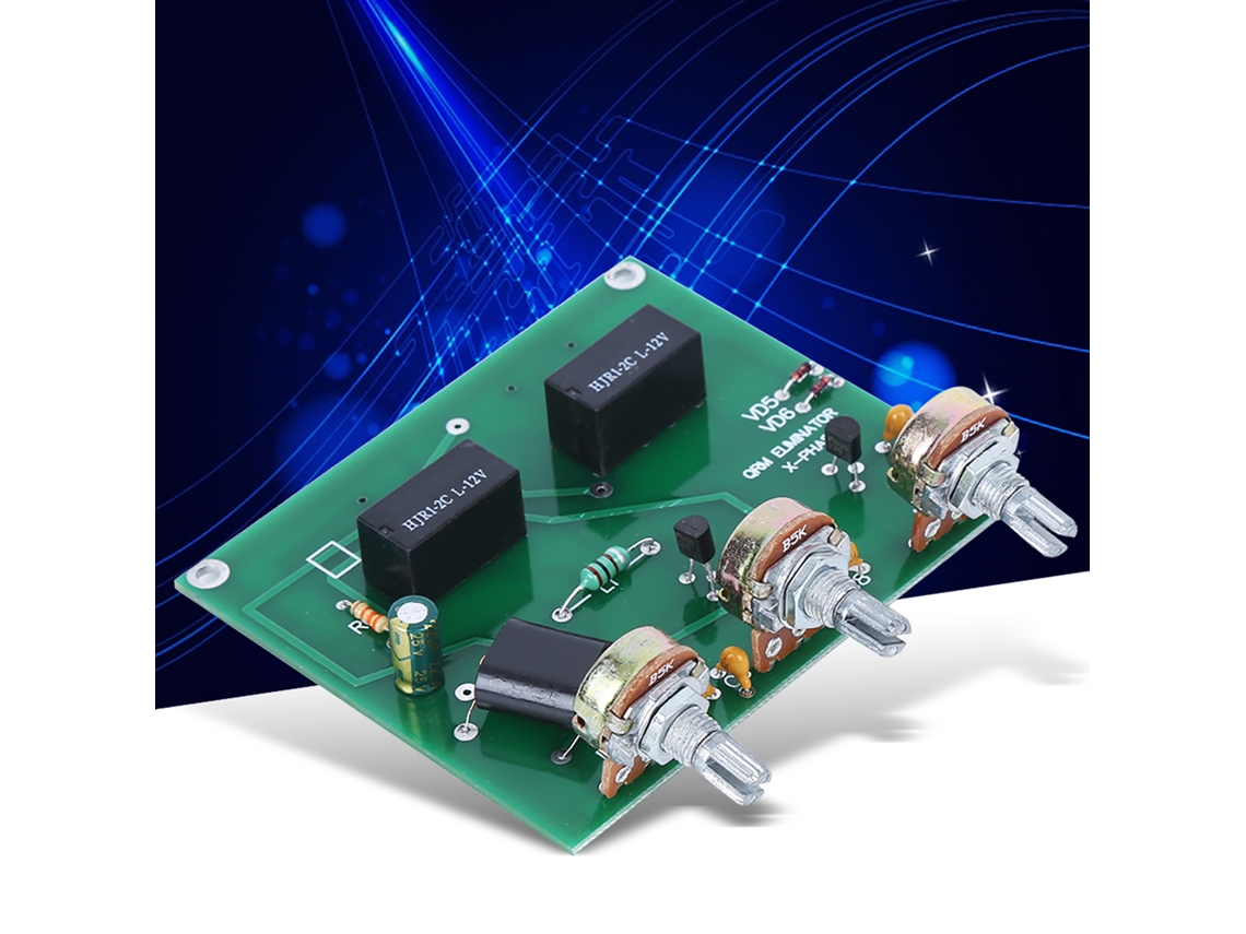 Kit Eliminador De Qrm De Banda Hf X Phase - Placa Verde Pcb 1-30mhz Para Amplificadores De Rádio