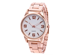Reloj De Cuarzo Elegante Y Casual Unisex De Moda (oro Rosa)