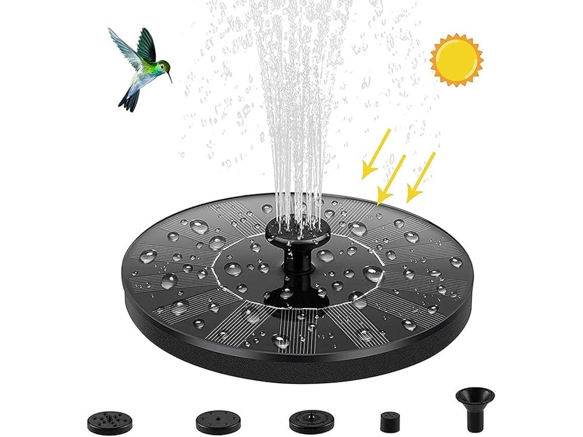 Fonte Solar Para Lago De Jardim, Bomba De Água Com Painel Solar De 1,4 W.