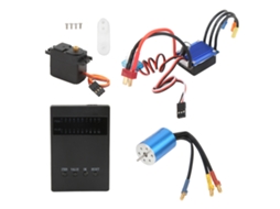 Kit Motor Esc Servo 3300kv 25a 2.2kg Para Carros Rc Wltoys 1/16 1/18 Com Cartão De Programação