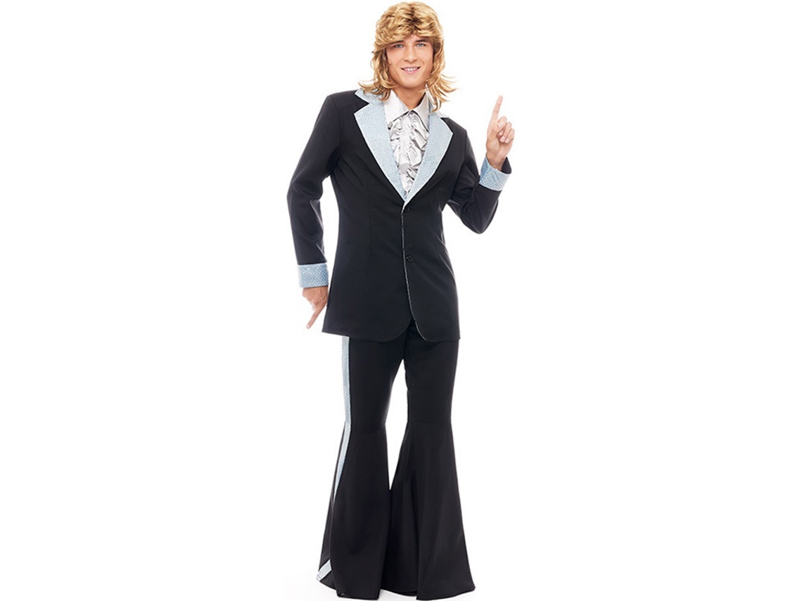 Fato de Homem PARTILANDIA Flared Disco dos Anos 70 (Tam.: M)
