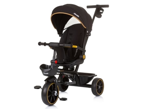 Triciclo com Capuz e Alça Parental Max Sport Obsidian CHIPOLINO