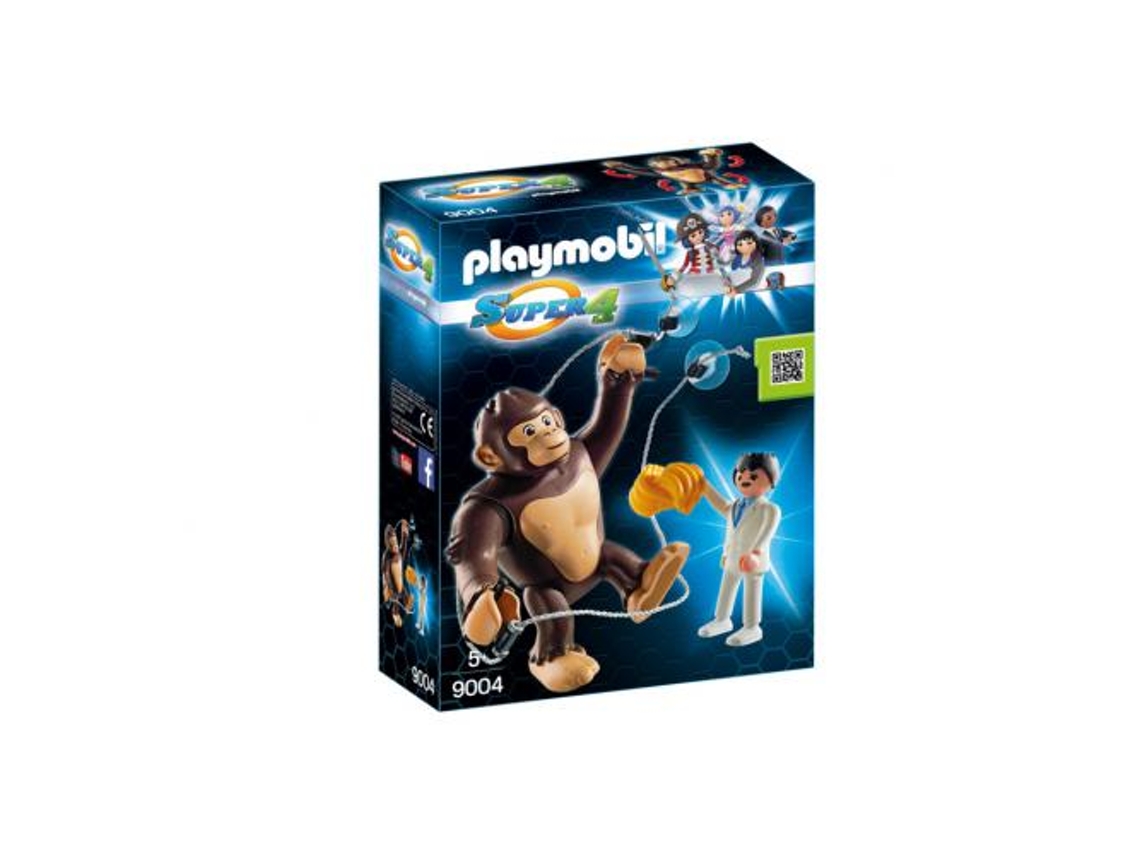 PLAYMOBIL Super 4:  Gorila Gigante Gonk - 9004 (Idade mínima: 5 - 2 Peças)