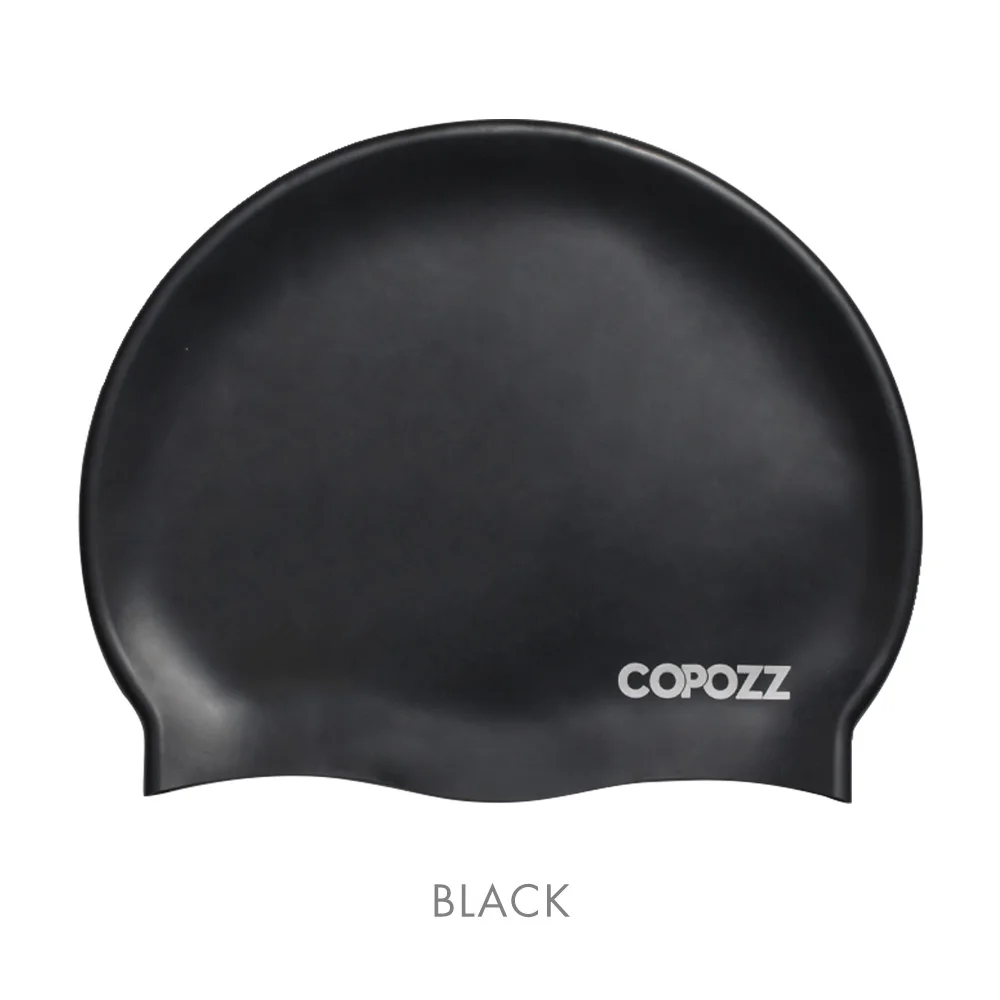 Touca de Natação Profissional MDUG de Silicone para Adultos, Preto | MDUG