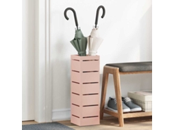 Vidaxl Suporte Para Guarda-chuva De Chuva Rosa 15,5 X 15,5 X 49 Cm Aço