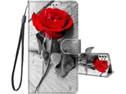 Capa Fólio Padrão para Samsung Galaxy A53 5G HONGWE. Pele Sintética Anti-Choque Multicor