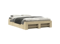 Estrutura Cama S/ Colchão Derivados de Madeira Carvalho Sonoma MAISON EXCLUSIVE (200x200 cm)