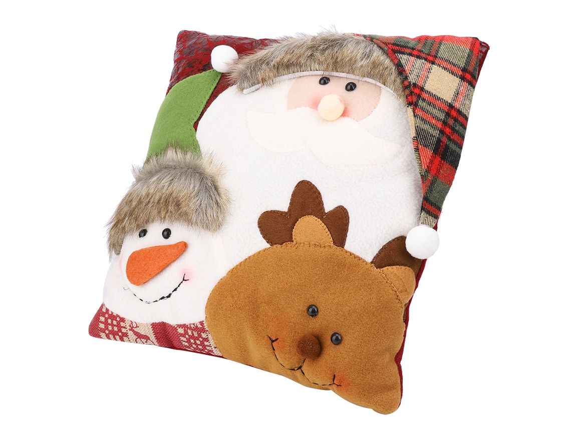 Travesseiro Natal Boneco Neve Decoração Casa