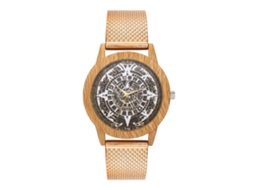 Reloj De Cuarzo Con Correa De Silicona Unisex Moda Dial Personalizado Oro Rosa